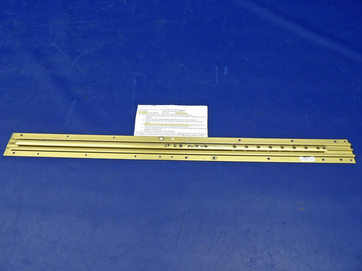 Cessna 172 / 172G McFarlane INBD RH Seat Rail P/N MC0511240-6 (0326-1273)0