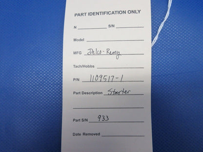 Delco-Remy Starter P/N 1109517-1 CORE (0424-1261)