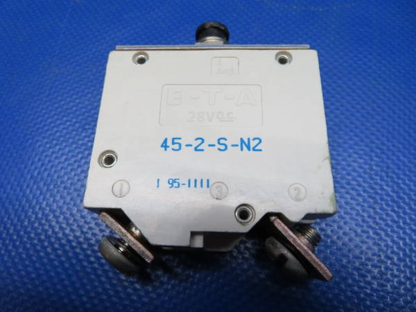 Cessna 180 / 180K ETA 28v 100 amp Circuit Breaker P/N 45-2-S-N2 (0524-1512)