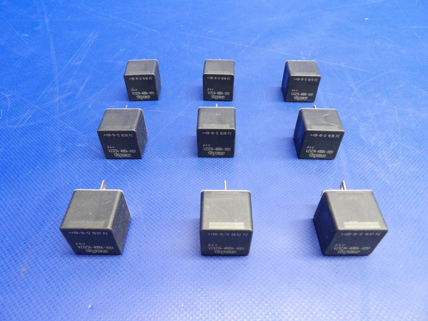 Cirrus Tyco SPDT Relay 24V w/ Diode V23234-A0004-X051 LOT OF 9 NOS (0426-1241)2