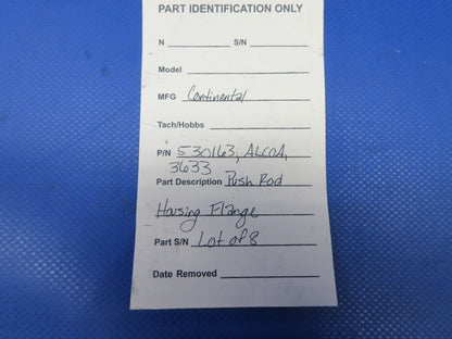 Continental Push Rod Housing Flange P/N 530163 LOT OF 8 (0524-1349)