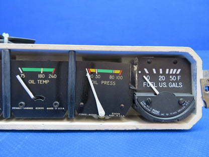 Piper PA-34 Stewart Warner Cluster Gauge 436459, 436459-Y10 WARRANTY (0424-1734)