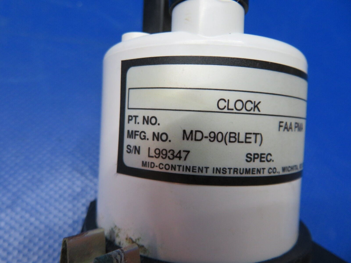 Mid-Continent Clock 12-32v P/N MD-90 TESTED (0424-286)