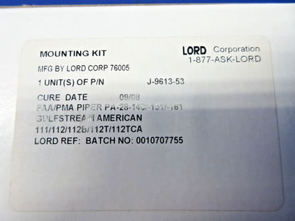 Lord Engine Shock Mount Kit P/N J-9613-53 NOS (0426-756)2