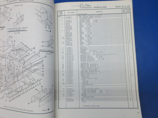 Cessna Skywagon 1969 -1976 Parts Catalog & 1969-1970 Service Manual (1024-1305)