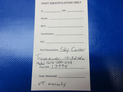 Sky Connect Transceiver 10-32vdc P/N 1616-050-04A WARRANTY (1224-1333)
