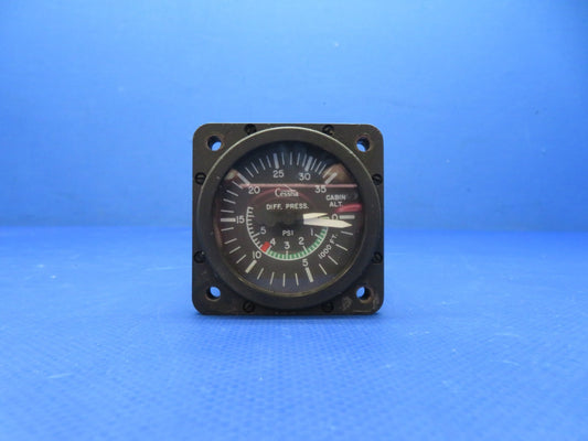 Cessna 421 Aerosonic Cabin Alt-Diff Press Gauge P/N CM3216-1 WARRANTY (0326-209)0