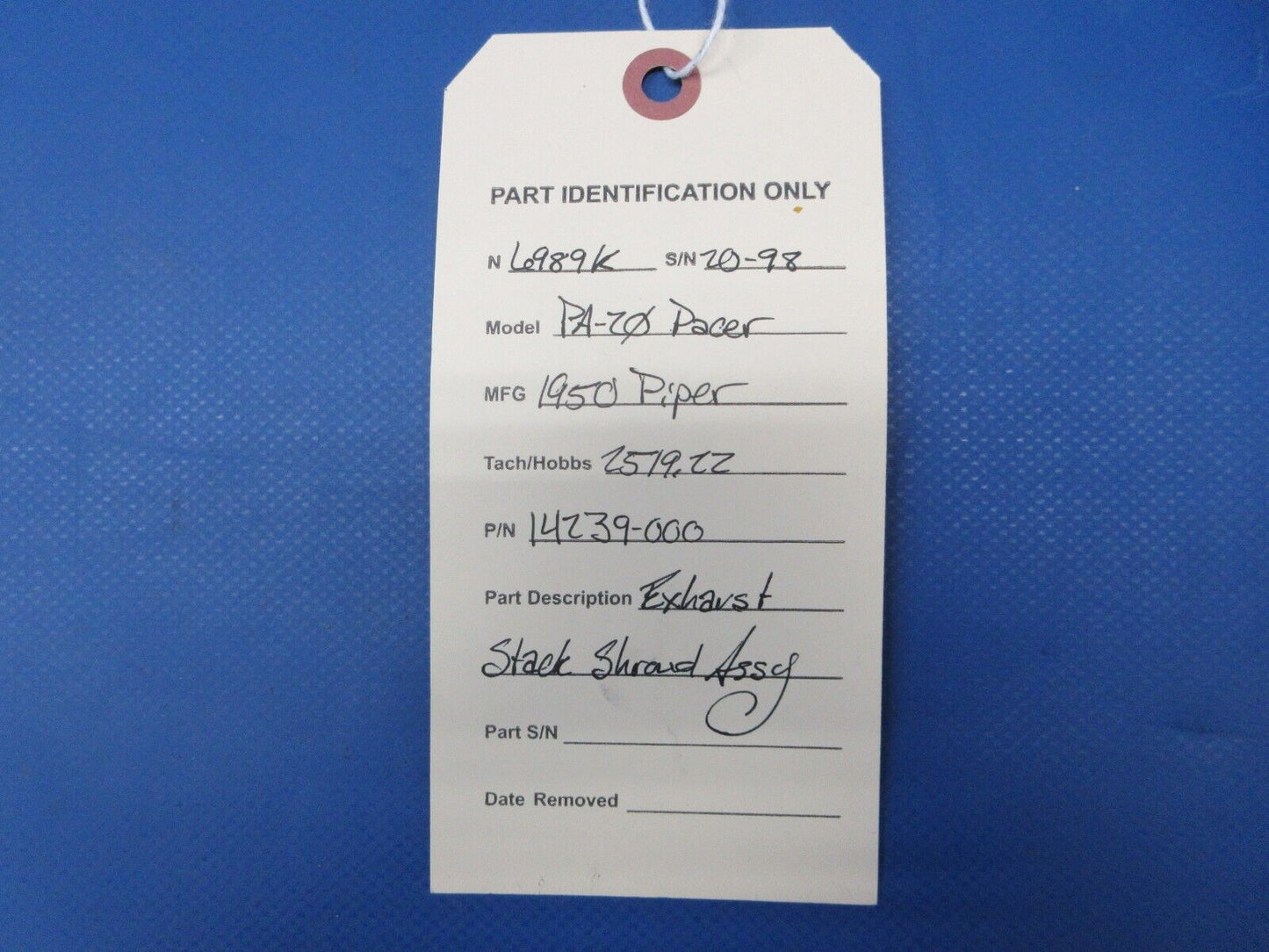 Piper PA-20 Pacer Exhaust Stack Shroud Assy P/N 14239-000 (1024-2021)