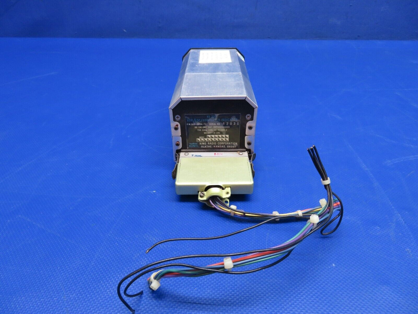 King KI203 VOR/LOC/Converter Ind. w/ Connector 066-3034-00 WARRANTY (0424-1779)