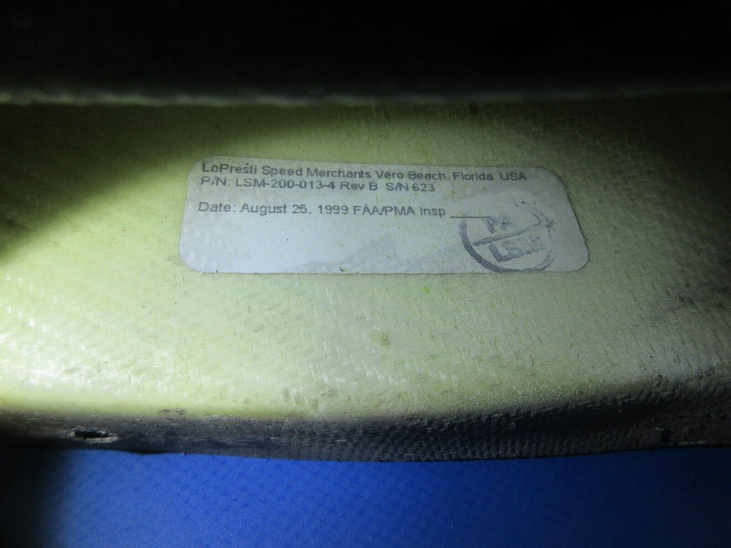 Piper PA-32RT Lo Presti Flap Bracket Fairing LSM-200-013-4 LOT OF 3 (1024-781)