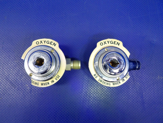 Piper PA-31T1 Cheyenne Oxygen Outlet Set P/N 23599-11 SET OF 2 (0626-1360)0