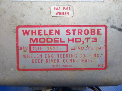 Bellanca 17-30A Viking Whelen Strobe Light Power Supply 14v HD TESTED (0624-109)