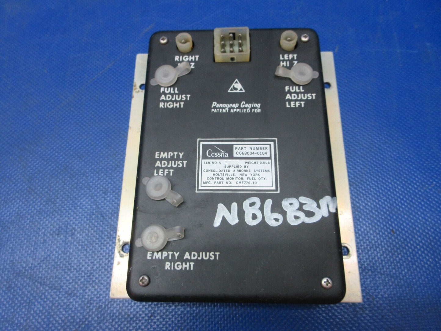 Cessna Fuel Transmitters, Quantity Monitor & Gauges C668003-0101 (1124-1345)