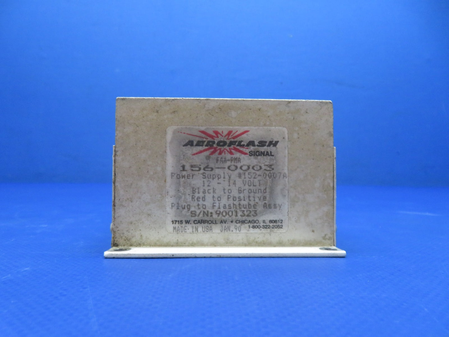 Piper PA-28-140 Aeroflash Strobe Power Supply 12/14v 156-0003 TESTED (0326-179)3