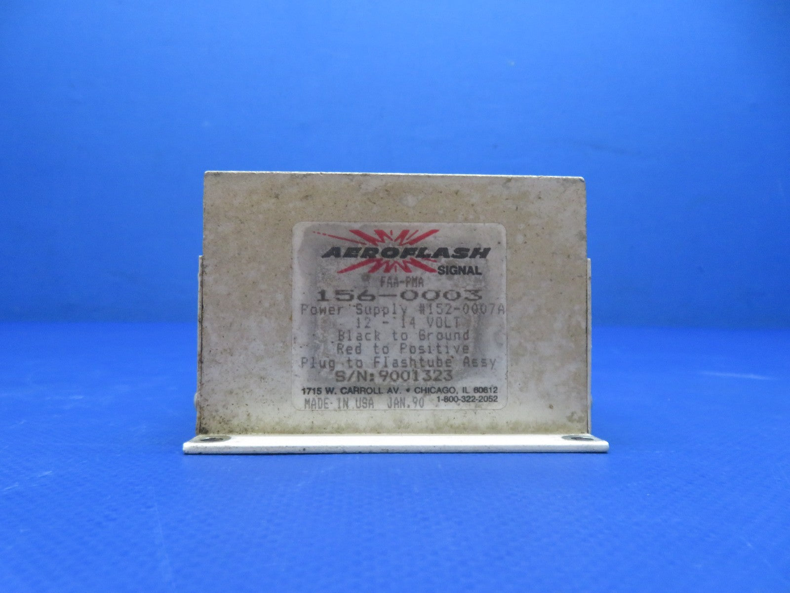 Piper PA-28-140 Aeroflash Strobe Power Supply 12/14v 156-0003 TESTED (0326-179)3