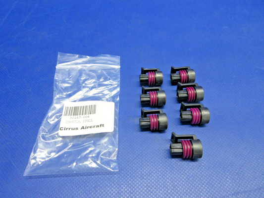 Cirrus SR20 / SR22 Female Connector P/N 50167-004 LOT OF 7 NOS (0326-1013)0