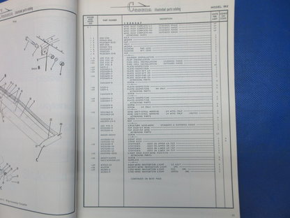 Cessna 182 & Skylane 1974 thru 1976 Parts Catalog P/N P537-12 (1024-1307)