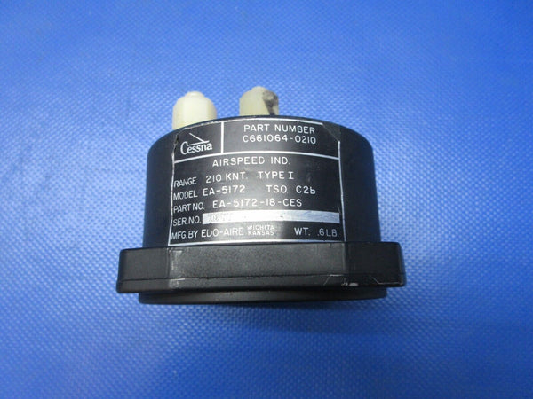 Cessna 337 / P337H Edo-Aire Airspeed Indicator P/N EA-5172 WARRANTY (0724-1278)