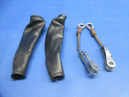 Piper PA-28-161 Warrior Seat Belt Cable & Boot 96908-00 LOT OF 2 (0824-953)