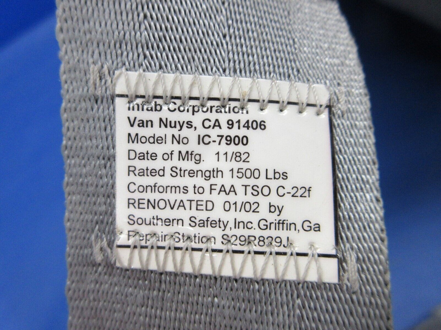 Piper PA-23-250 Aztec Center Seat Assy LH P/N 16481-02 (0624-1352)