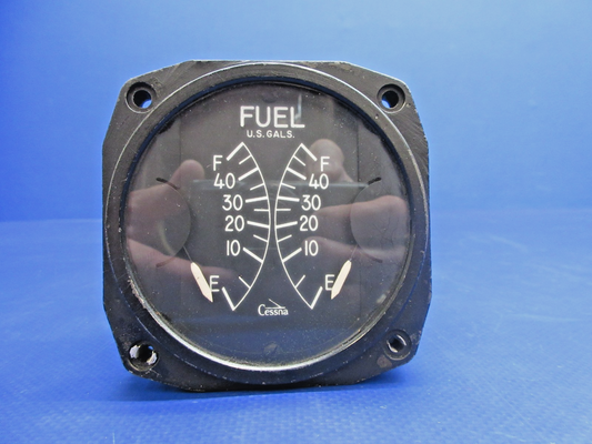 Cessna 310N Dual Fuel Gauge w/Connector P/N CM2696L1 WARRANTY (0726-854)0