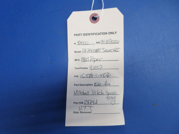 Piper PA-34-200T Edo-Aire Mitchell Pitch Servo P/N 1C508-1-487P (0524-1900)