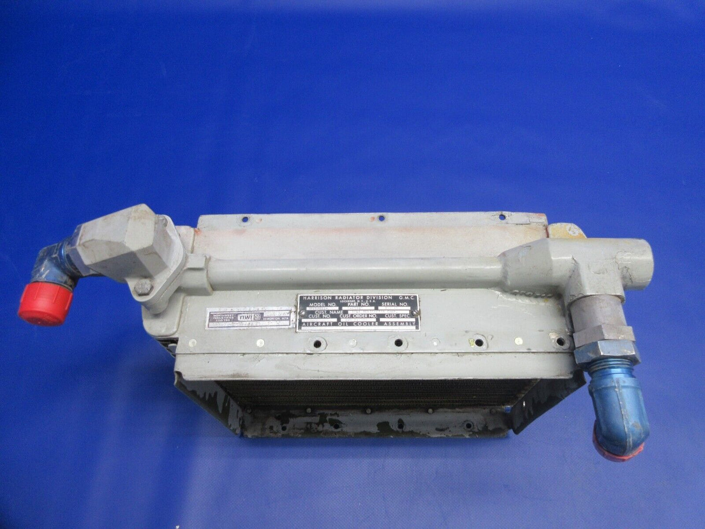 Bell Helicopter Harrison AP15AU11 Oil Cooler Radiator P/N D-65705 (1124-952)