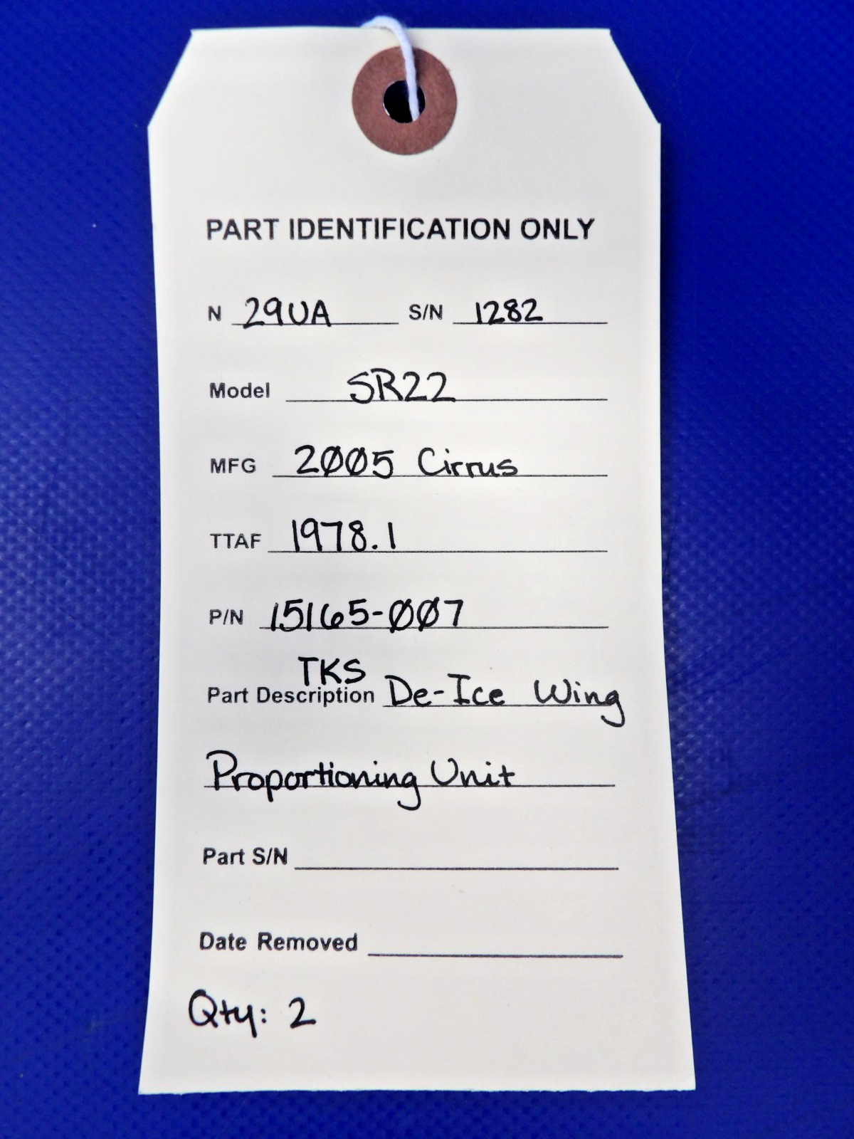 Cirrus SR22 TKS De-Ice Wing Proportioning Unit P/N 15165-007 (0926-1221)10