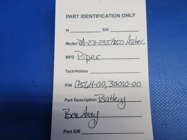 Piper PA23-235 / 250 Aztec Battery Box Assembly P/N 17564-00 (0524-2052)