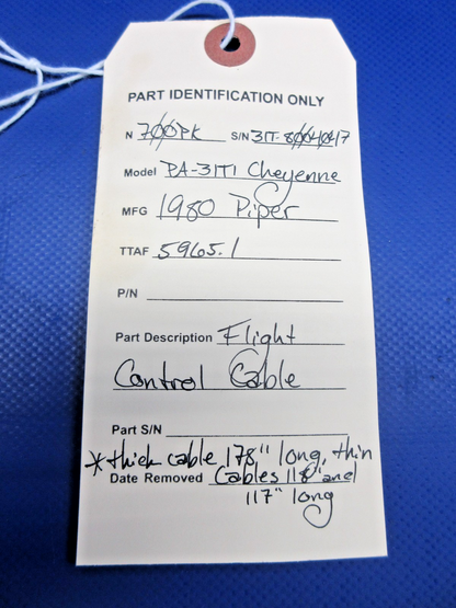 #Piper PA-31T1 Cheyenne Flight Control Cable (0626-798)13