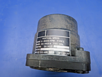 Edo-Aire EA-1403A Vertical Speed Indicator P/N EA-1403-27 WARRANTY (0726-445)4