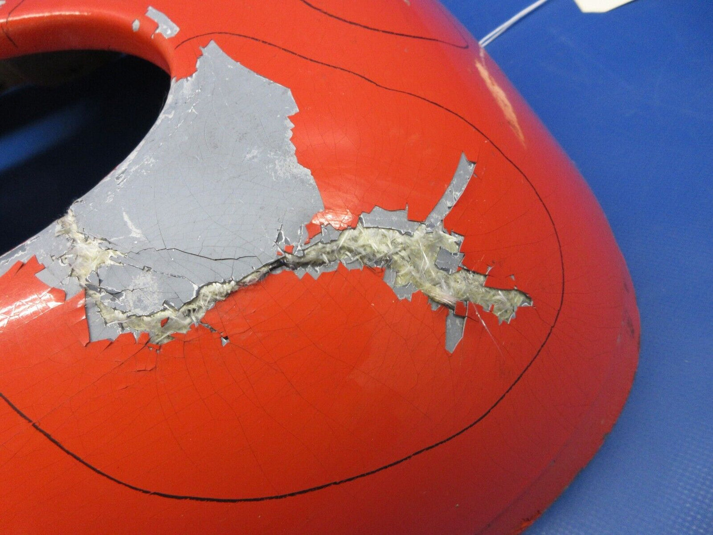 Damaged Grumman AA-1B Forward Cowl Assy P/N 101022-501 (0424-678)