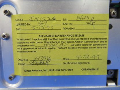 Bendix Radar Indicator IN-152A w/ Tray 28v P/N 4000946-5201 WARRANTY (0326-235)3