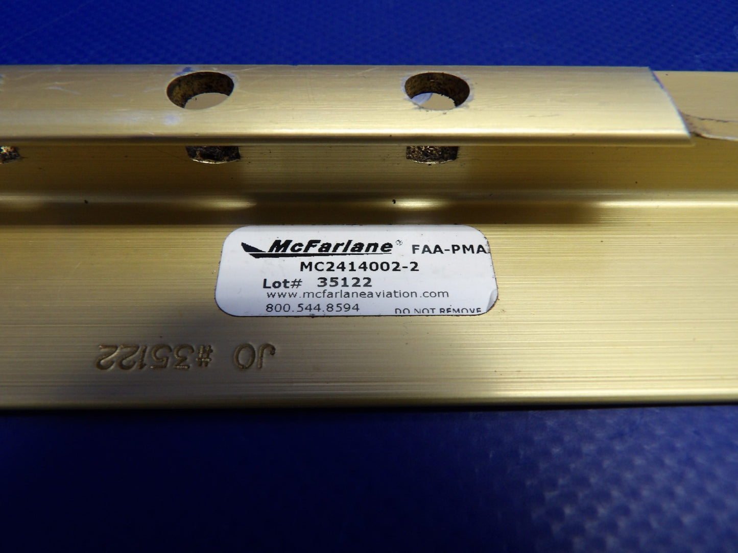 Cessna 172RG McFarlane RH INBD/LH OTBD Seat Rail P/N MC2414002-2 (0626-1491)1