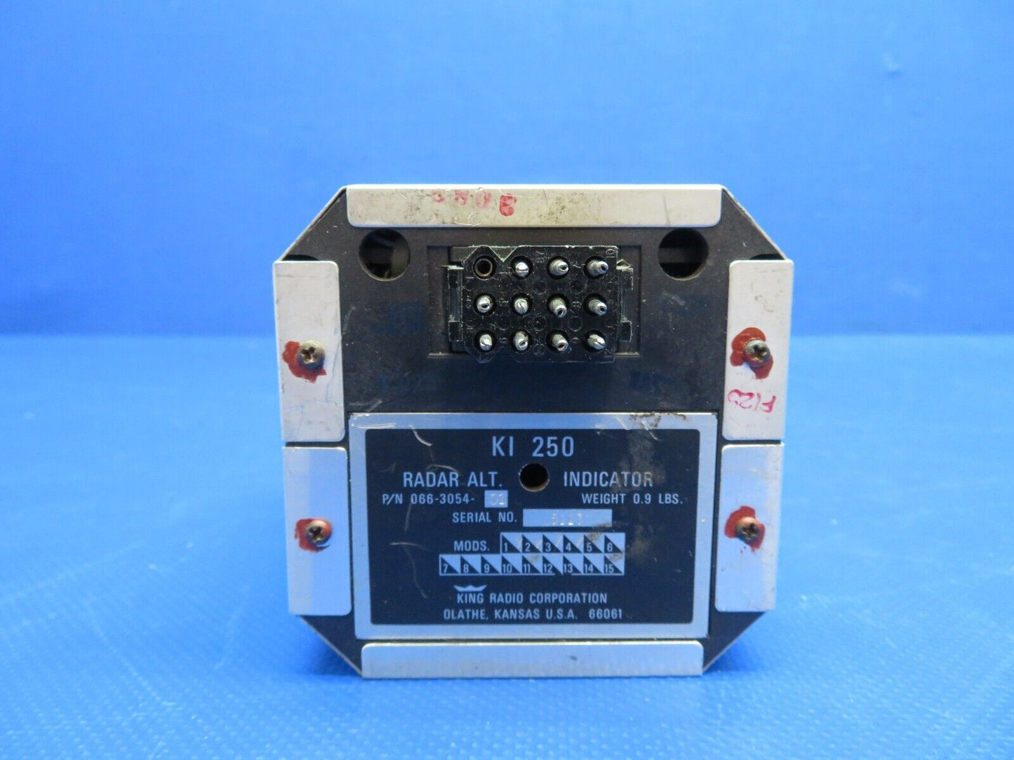 King KI250 Radar Altitude Indicator, Connector 066-3054-01 WARRANTY (0524-1748)