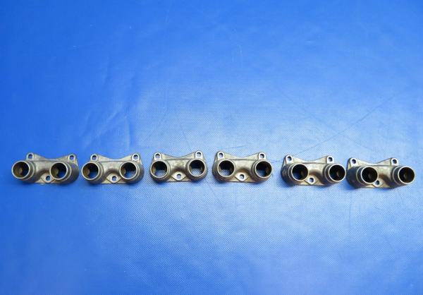 Continental O-300-D Flange Pushrod Housing P/N 530163 LOT OF 6 (0624-1754)