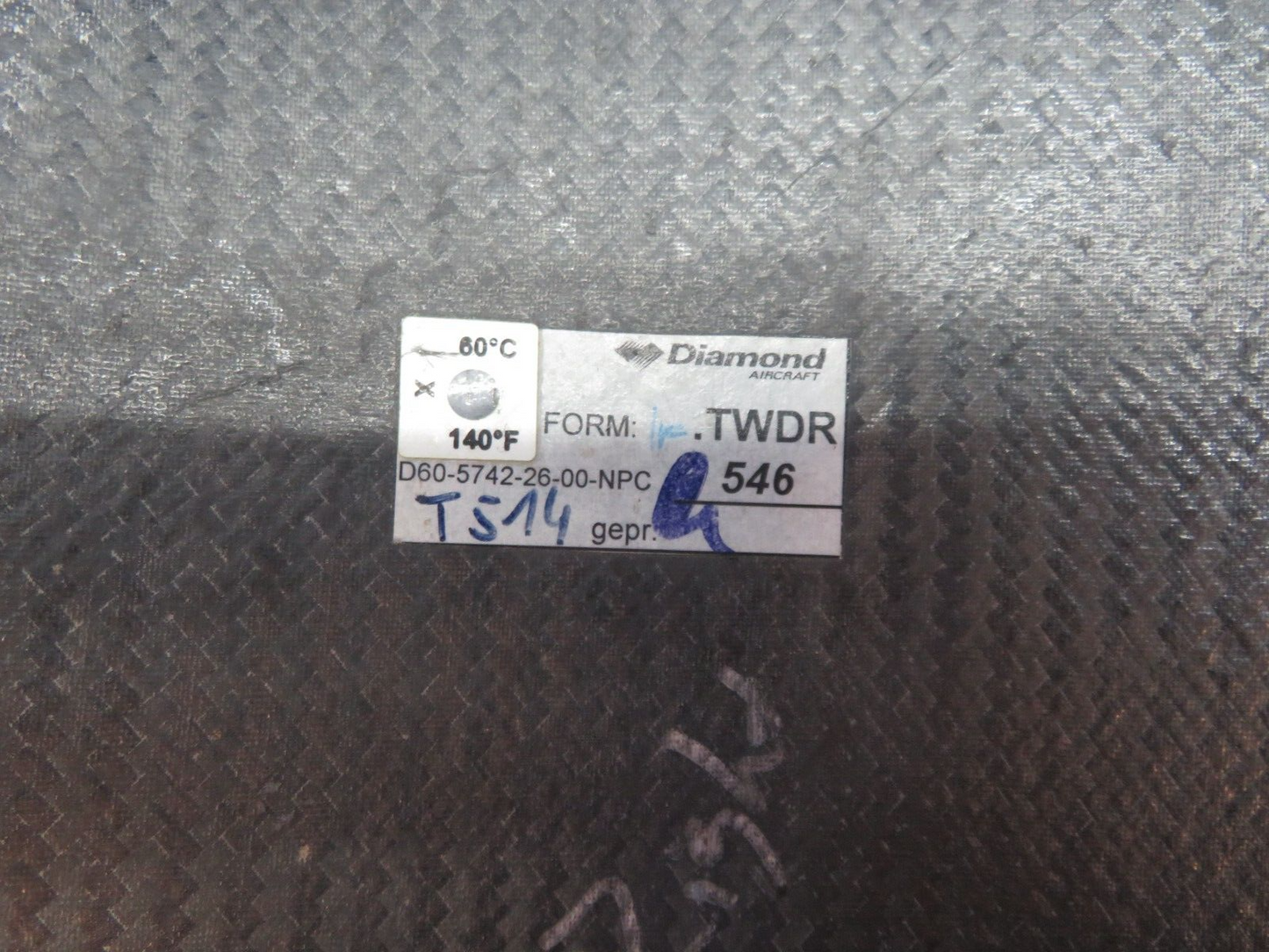Diamond DA-42 RH Inspection Panel Cover P/N D60-5742-20-00 LOT OF 4 (0623-390)