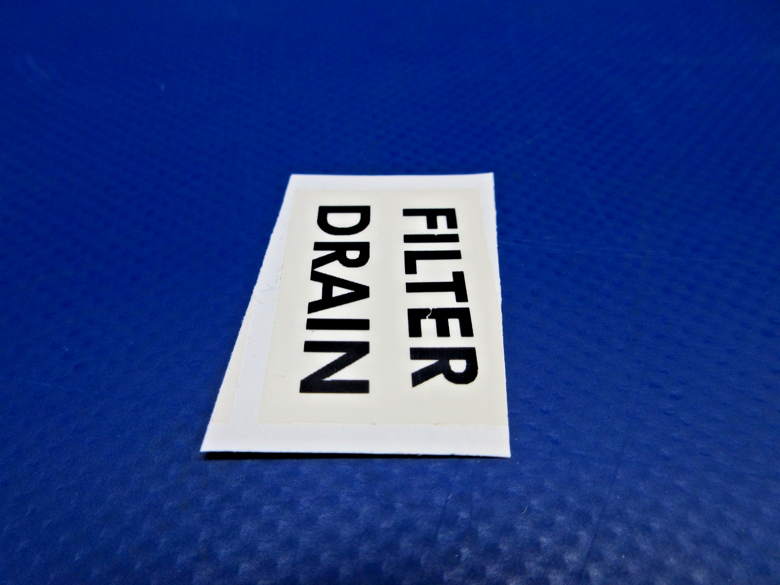 Beech " Filter Drain " Decal w/8130 P/N 99-920043-11 LOT OF 2 NOS (0426-800)7