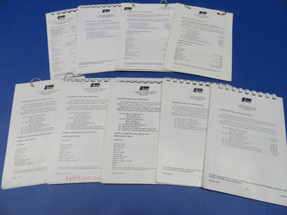 Various Original Piper Checklists PA-28 / PA-32 Lot of 9 (0124-31)