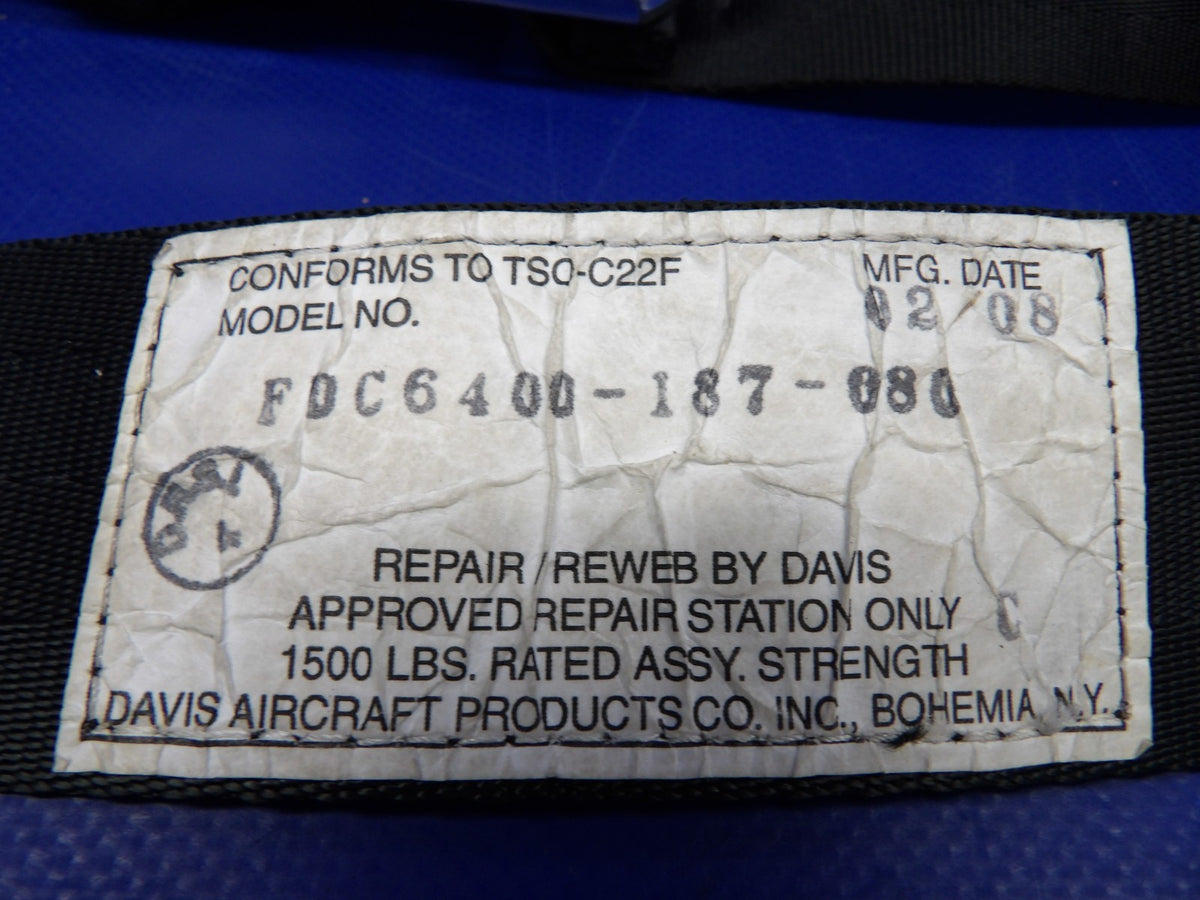 Mooney M20 / M20E Davis Seat Belt P/N FDC6400-187-080 (0826-1351)1