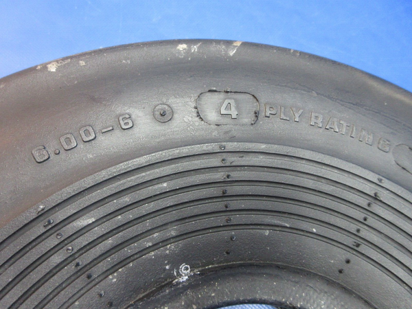 B.F. Goodrich Aviator 6.00x6 4 PLY Tire - Vintage P/N A-66 NOS (0924-1320)