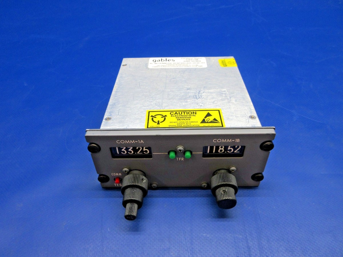 Gables Engineering VHF Comm Control w/8130 P/N G-5392F WARRANTY (0626-832)1