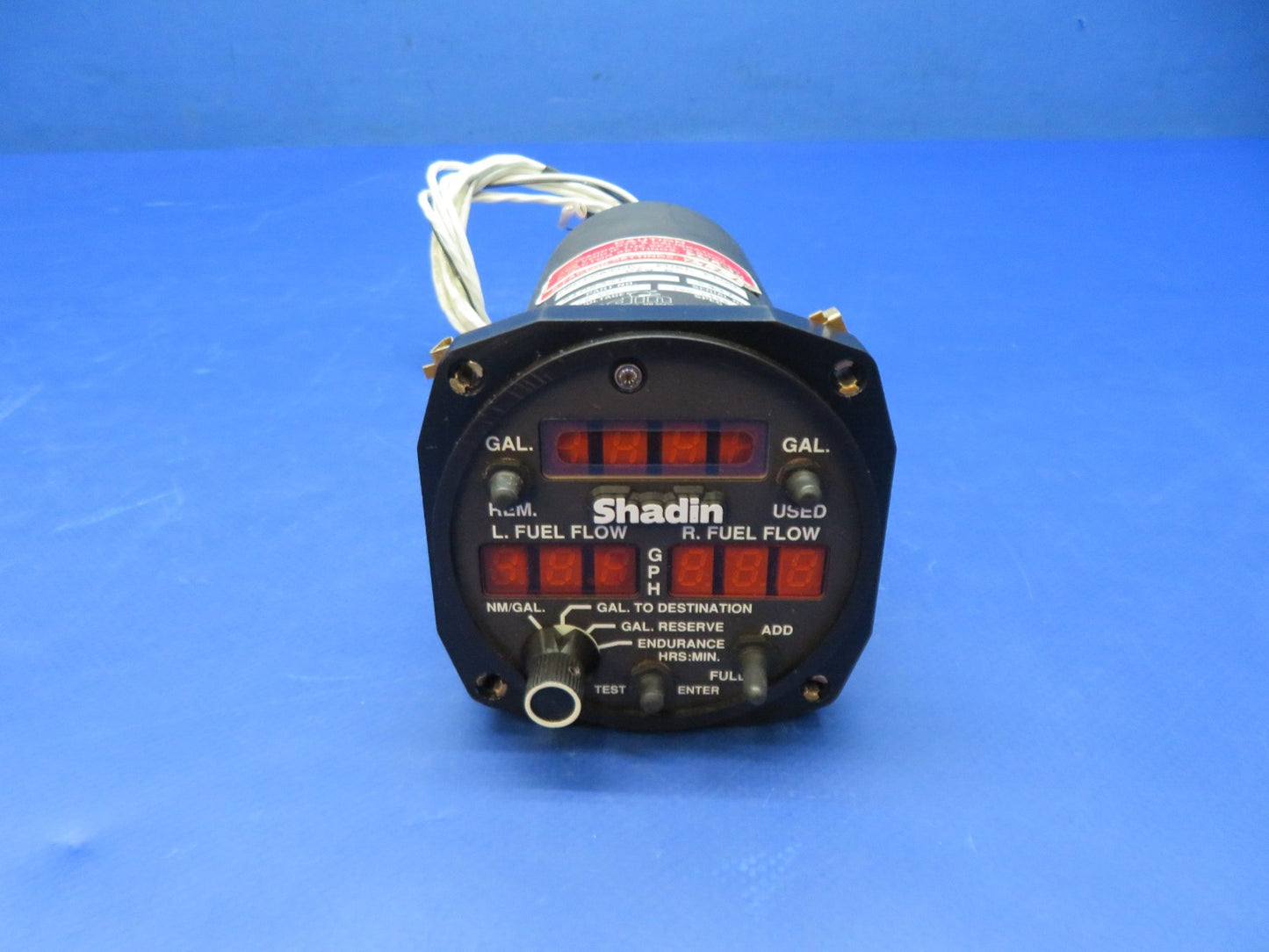 Cessna 421 Shadin Fuel Flow Indicator 14/28v P/N 910532P WARRANTY (0326-238)0