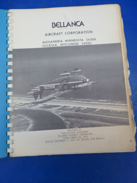 Bellanca Champion Decathlon 8KCAB Service Manual 1972-1974 (1024-189)