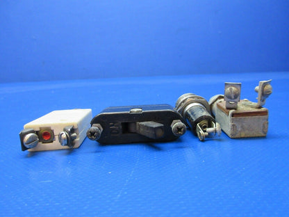 Piper PA-28-180 Circuit Breakers & Switches P/N 7277-2-2 LOT OF 20 (1124-1476)