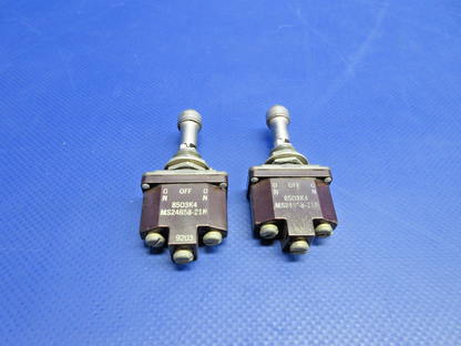 Cessna 310 / 310N Toggle Switch P/N MS24658-21N LOT OF 2 TESTED (0926-750)2