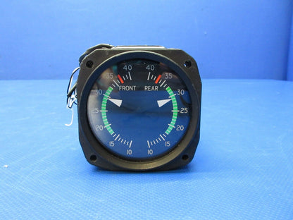 Cessna 337 United Instruments Dual Manifold Pressure Indicator 6121 (0724-1277)