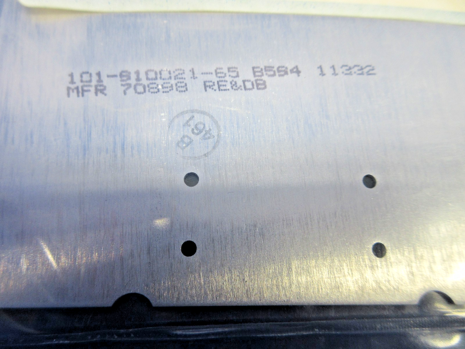 Beech AFT Upper Cowling Door Skin w/8130 P/N 101-910021-65 NOS (0426-830)6