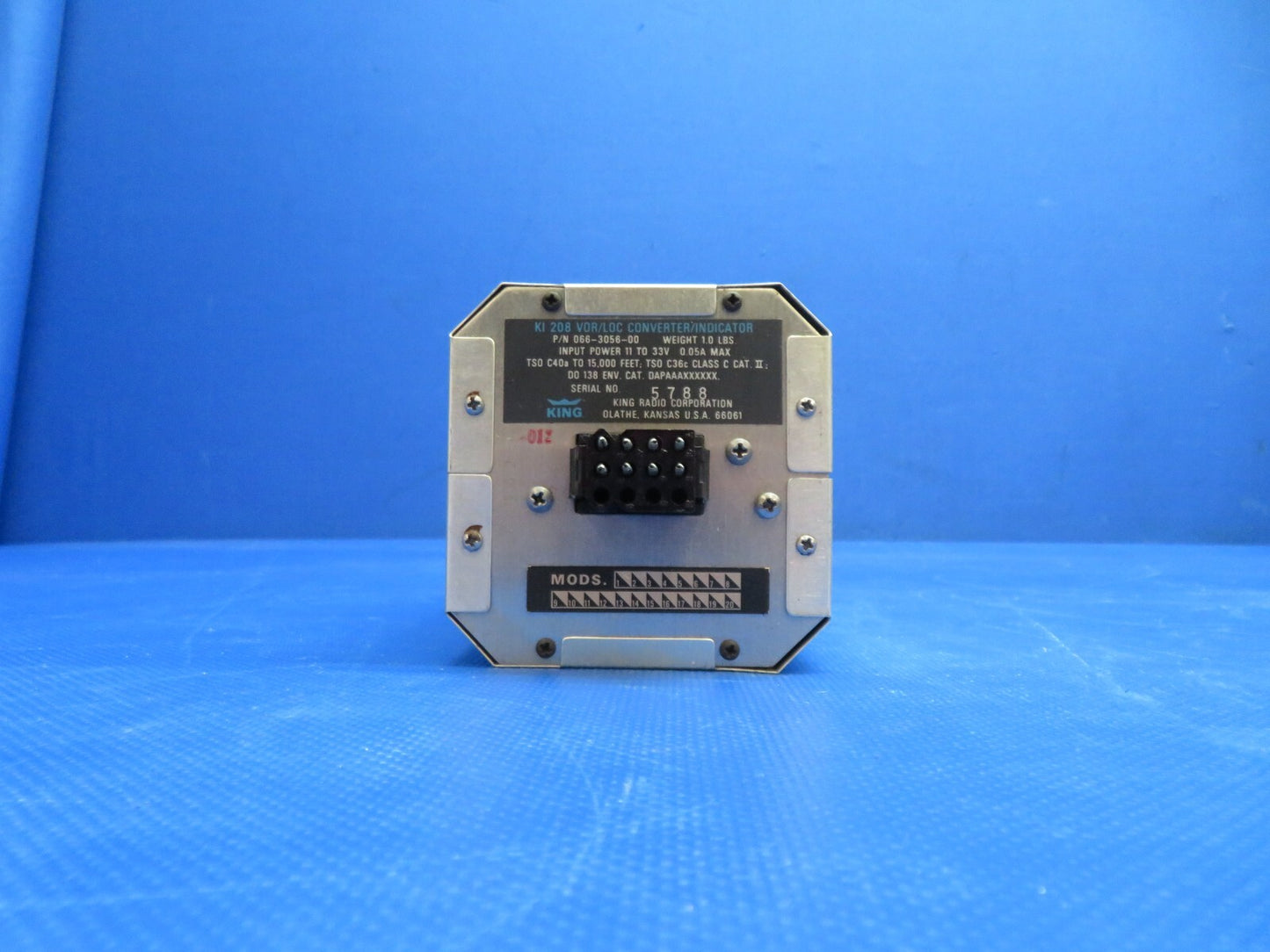 King KI 208 VOC/LOC Connector/Indicator 11-33v 066-3056-00 WARRANTY (1124-143)4