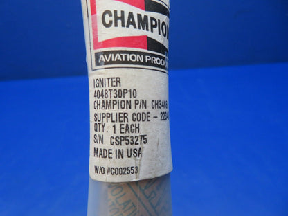 Champion Aviation Products Ignitor P/N CH34661 NOS (0223-223)